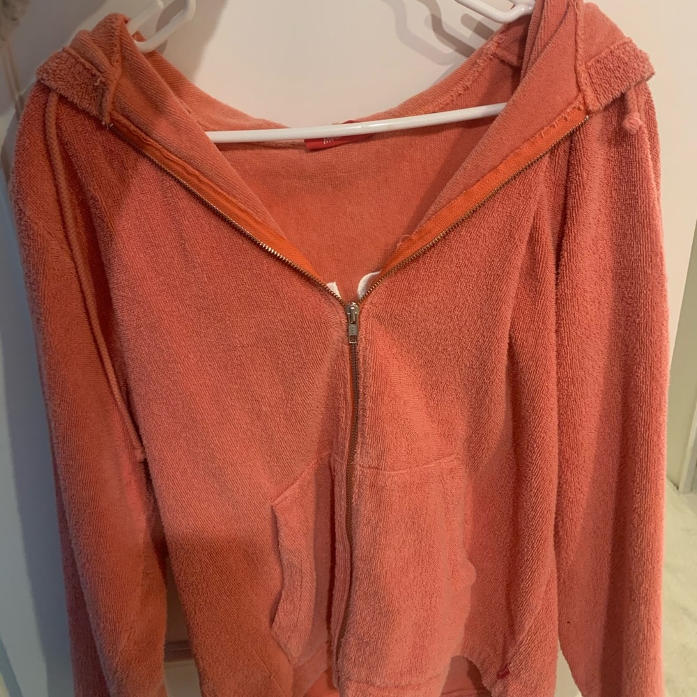 Supreme New York orange zip up Jacket